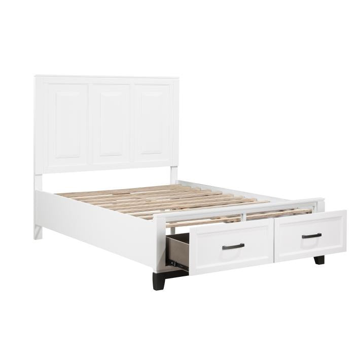 1450WHF-1*-Youth (3) Full Platform Bed with Footboard Storage