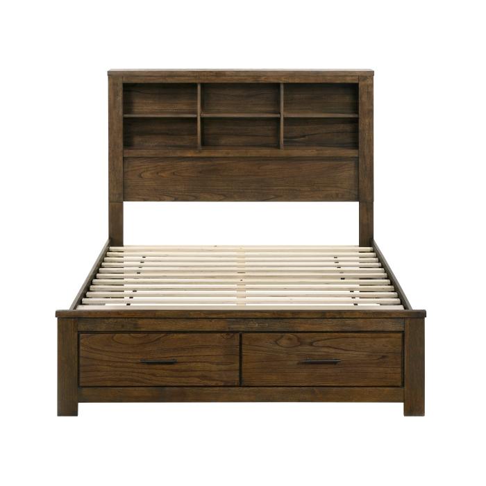 1592F-1*-Bedroom (3) Full Platform Bed with Footboard Storage