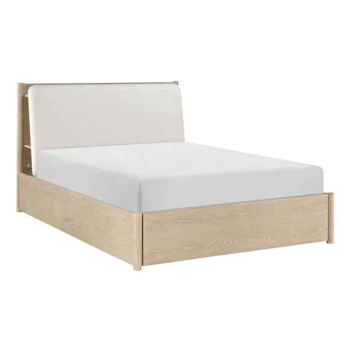 1313NK-1EK*-Bedroom (3) Eastern King Platform Bed with Footboard Storage