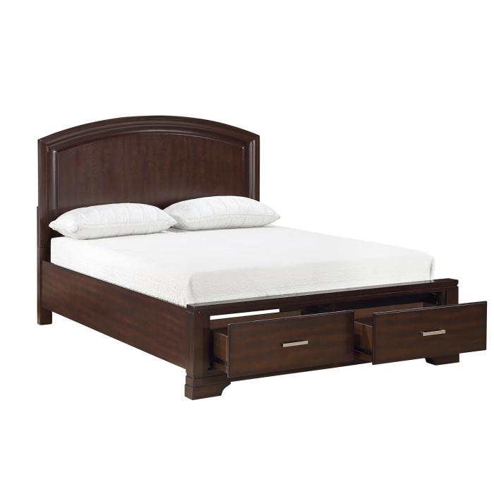 1520CHF-1*-Youth (3) Full Platform Bed with Footboard Storage