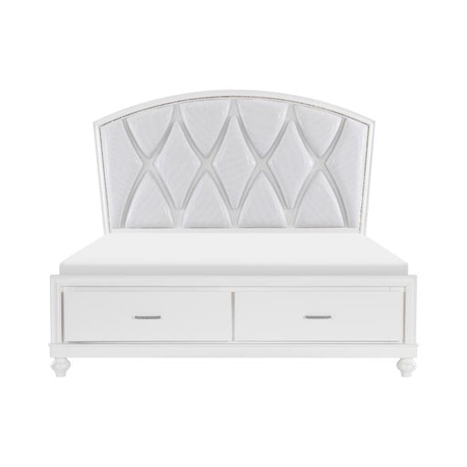 Aria (3) Queen Platform Bed with Footboard Storage image