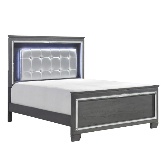 Allura (3)California King Bed, LED Lighting