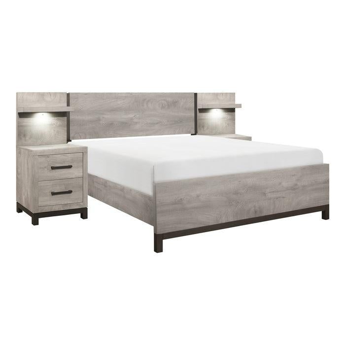 Zephyr 5pc Set Queen Wall Bed (QB+2NS+2NS-P)