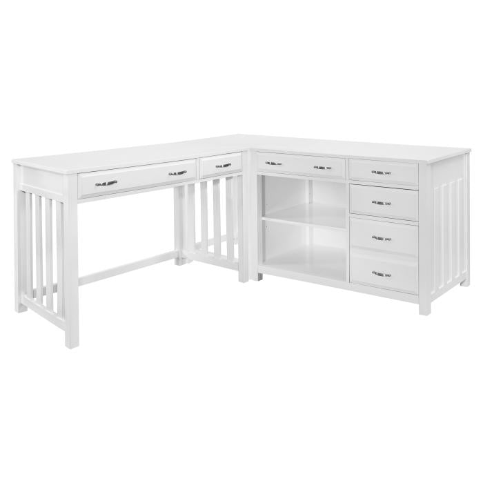 4522WH*3 - 3pc Corner Desk (Desk+Corner+Credenza) image