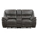 8517GRY-2PW - Power Double Reclining Love Seat with Center Console image