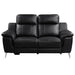 9360BLK-2PW* - (2)Power Double Reclining Love Seat image