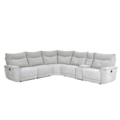 9509MGY*6LRRR - (6)6-Piece Modular Reclining Sectional image