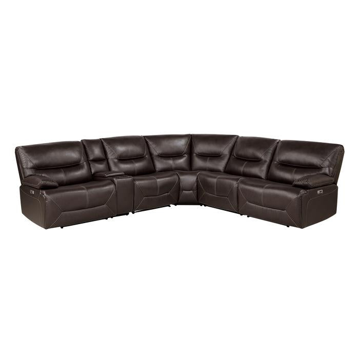 9579BRW*6LRRRPW - (6)6-Piece Power Reclining Sectional image