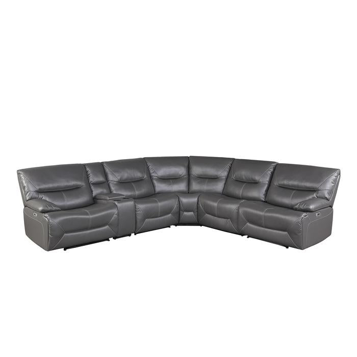 9579GRY*6LRRRPW - (6)6-Piece Power Reclining Sectional image