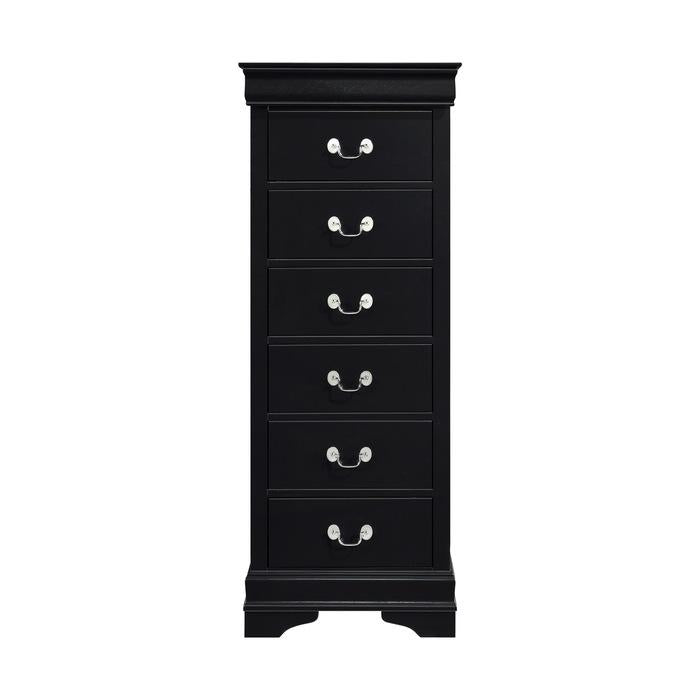 Mayville 6 Drawer Lingerie Chest in Black 2147BK-12