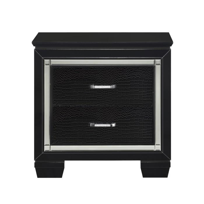 Allura Nightstand in Black 1916BK-4