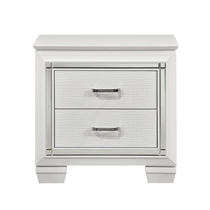 Allura Nightstand in White 1916W-4
