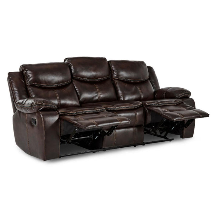 Bastrop Double Reclining Sofa in Brown 8230BRW-3