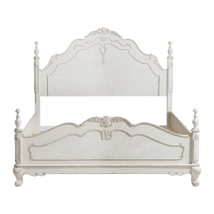 Cinderella Full Poster Bed in Antique White 1386FNW-1