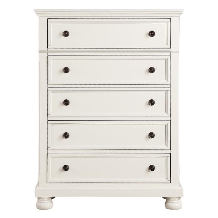 Laurelin 5 Drawer Chest in White 1714W-9