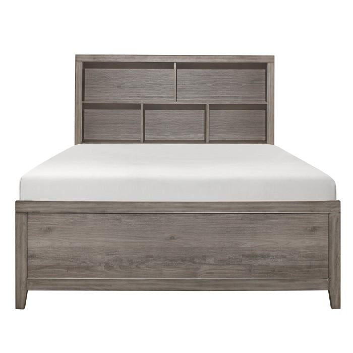 Woodrow Full Platform Bed in Gray 2042NBF-1