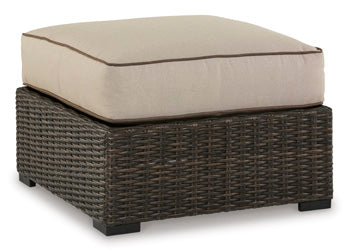 Coastline Bay Outdoor Ottoman with Cushion